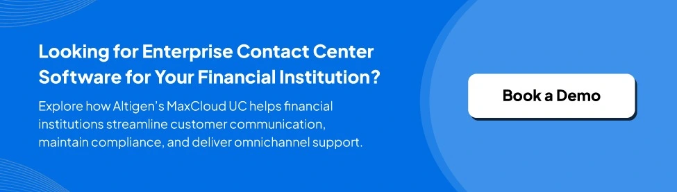 CTA image inviting readers to schedule a Demo to see how Altigen CoreEngage simplify contact center operations