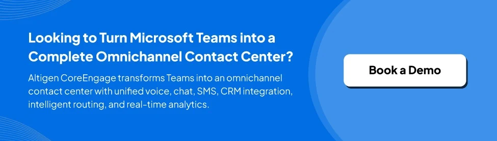 CTA image asking visitors to schedule a demo to explore Altigen’s CoreEngage omnichannel contact center solution
