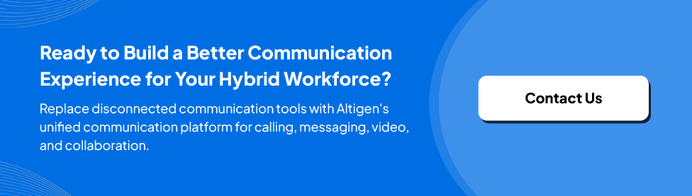 CTA image inviting visitors to contact Altigen to find the right solution for business communication