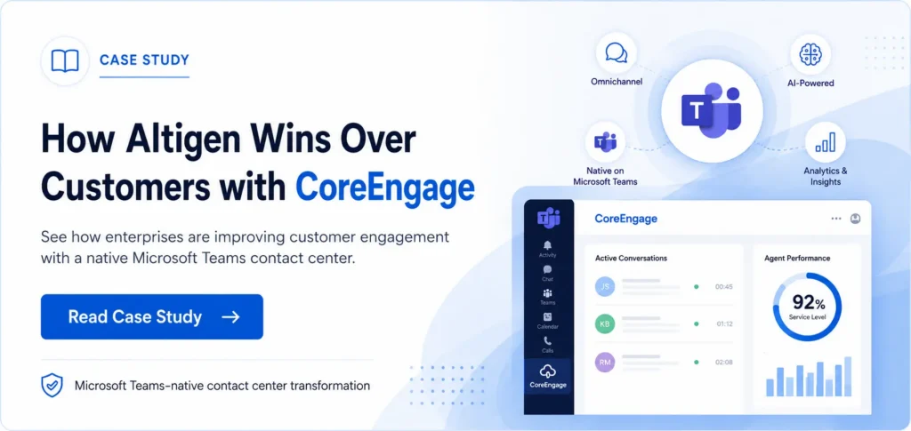 CTA image to read Case study how Altigen wins over customer with CoreEngage