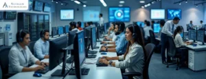 Agents handling customer calls in a modern cloud-based contact center with Automatic Call Distribution (ACD)