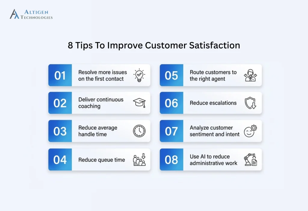 8 important tips to improve customer satisfaction score