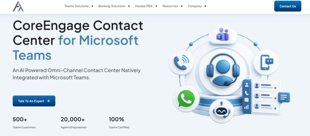 Altigen Corengage website screenshot